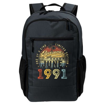 Awesome Since June 1991 Vintage 32nd Birthday Party Retro Daily Commute Backpack