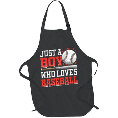 American Sport Just A Boy Who Loves Baseball Gifts For Apron