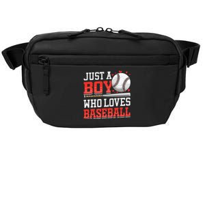 American Sport Just A Boy Who Loves Baseball Gifts For Crossbody Pack