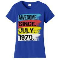 Awesome Since July 1970 Leo Cancer 18th Birthday Meaningful Gift Women's T-Shirt