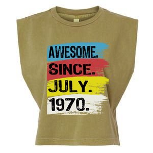 Awesome Since July 1970 Leo Cancer 18th Birthday Meaningful Gift Garment-Dyed Women's Muscle Tee