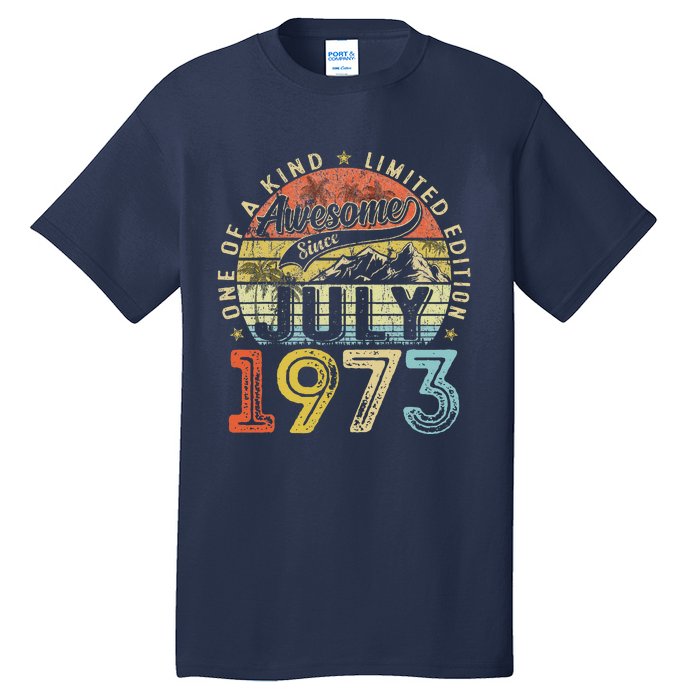 Awesome Since July 1973 Vintage Gifts 50th Birthday Tees Tall T-Shirt