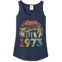 Awesome Since July 1973 Vintage Gifts 50th Birthday Tees Ladies Essential Tank