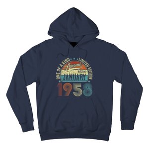 Awesome Since January 1958 Gifts 65 Year Old 65th Birthday Hoodie