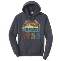 Awesome Since January 1958 Gifts 65 Year Old 65th Birthday Tall Hoodie