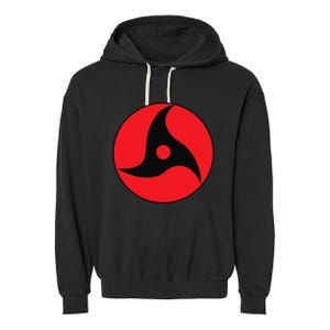 Anime Style Japanese Manga Comic Style Pattern Black Red Garment-Dyed Fleece Hoodie