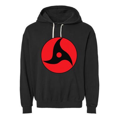 Anime Style Japanese Manga Comic Style Pattern Black Red Garment-Dyed Fleece Hoodie