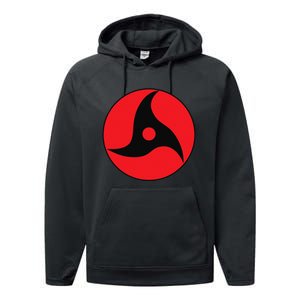 Anime Style Japanese Manga Comic Style Pattern Black Red Performance Fleece Hoodie