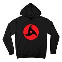 Anime Style Japanese Manga Comic Style Pattern Black Red Hoodie