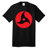 Anime Style Japanese Manga Comic Style Pattern Black Red Tall T-Shirt