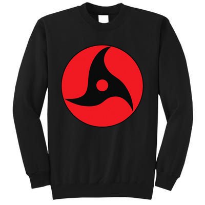 Anime Style Japanese Manga Comic Style Pattern Black Red Tall Sweatshirt