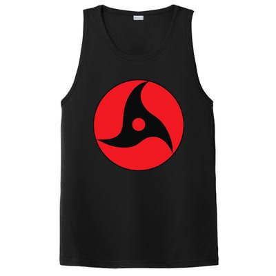 Anime Style Japanese Manga Comic Style Pattern Black Red PosiCharge Competitor Tank