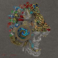 Aztec Skull Jaguar Warrior Mask Ancient Mayan Mythology Cotton Canvas Backpack