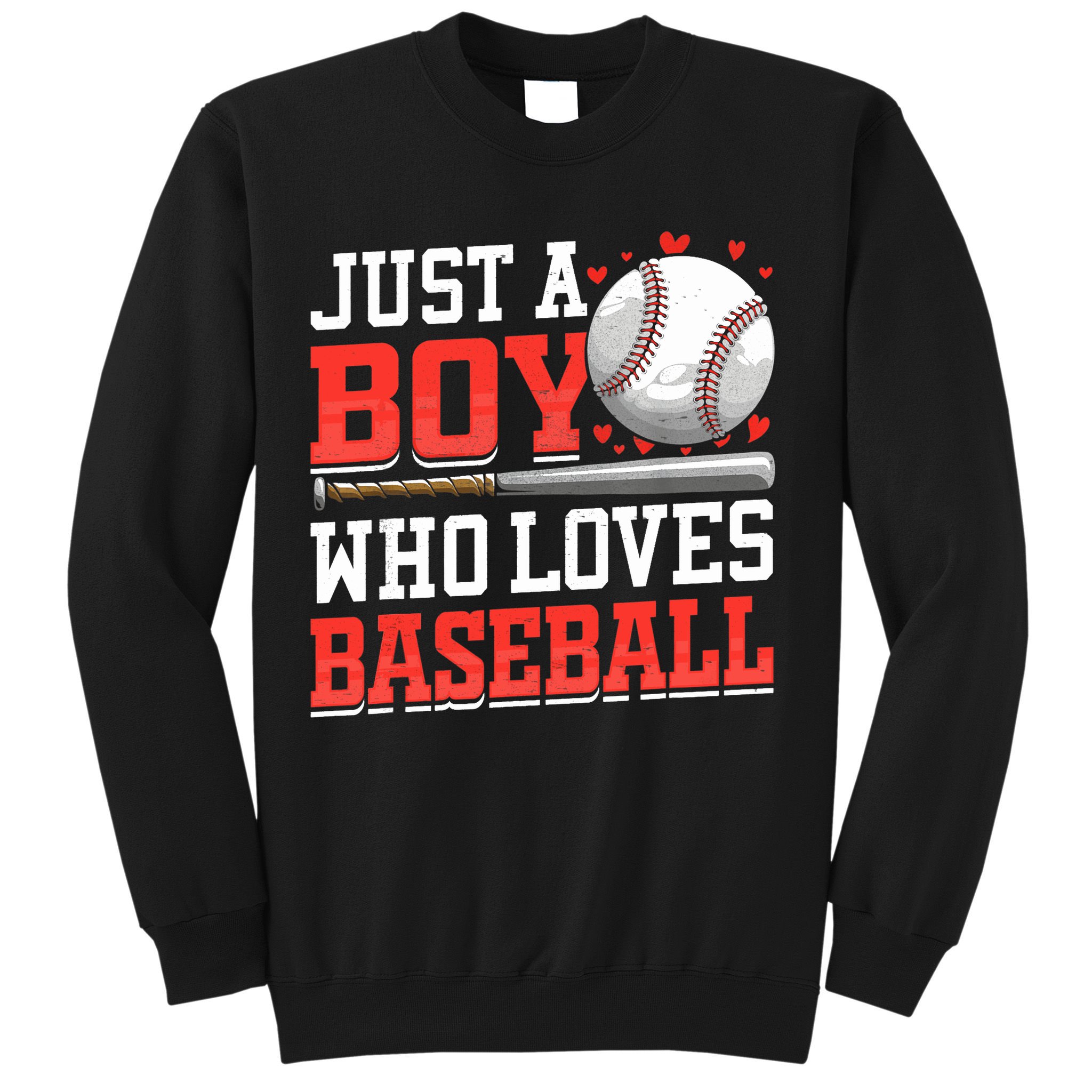 American Sport Just A Boy Who Loves Baseball Gifts For Boy Sweatshirt