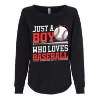 American Sport Just A Boy Who Loves Baseball Gifts For Boy Womens California Wash Sweatshirt