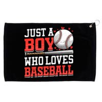 American Sport Just A Boy Who Loves Baseball Gifts For Boy Grommeted Golf Towel