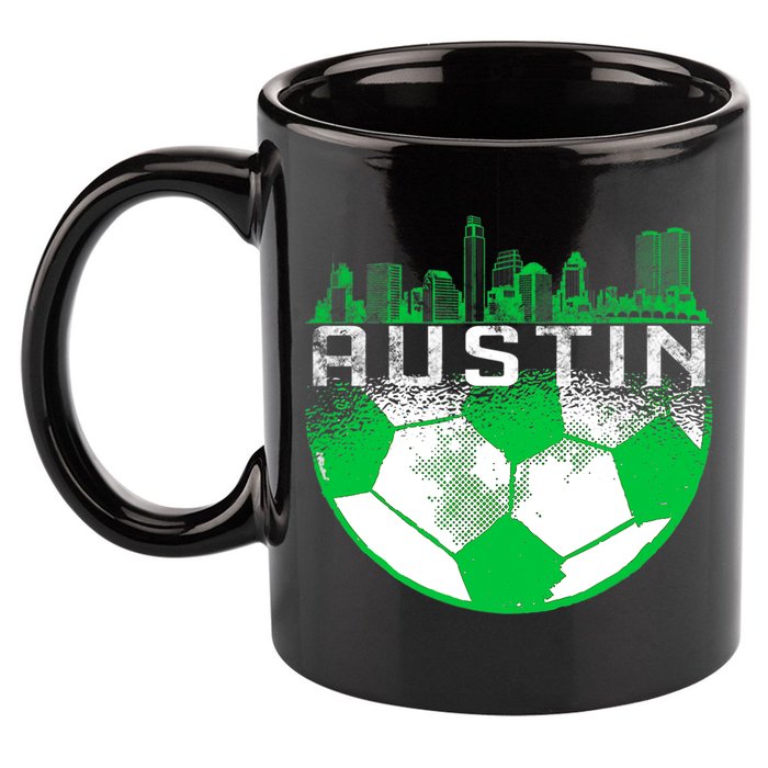 Austin Soccer Jersey Austin Texas Soccer 11oz C Handle Ceramic Mug