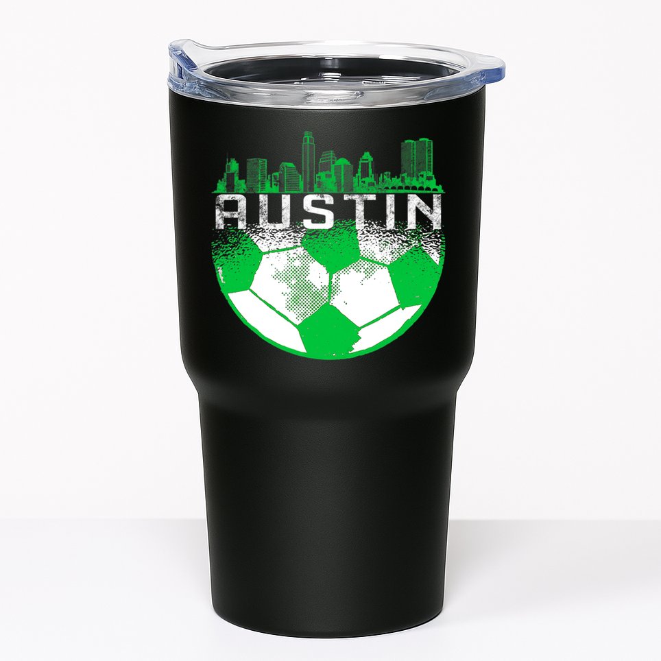 Austin Soccer Jersey Austin Texas Soccer Tumbler