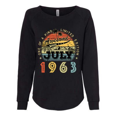 Awesome Since July 1963 Vintage 60th Birthday 60 Years Old Womens California Wash Sweatshirt