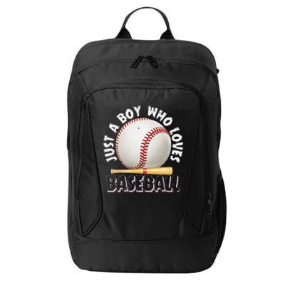 American Sport Just A Boy Who Loves Baseball Gifts For City Backpack