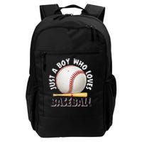 American Sport Just A Boy Who Loves Baseball Gifts For Daily Commute Backpack