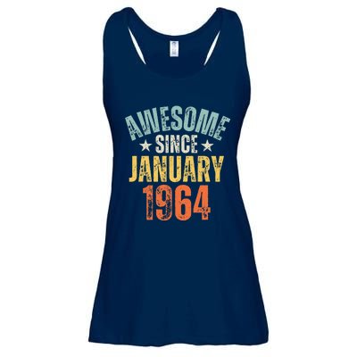 Awesome Since January 1964 60 Years Old 60th Birthday Ladies Essential Flowy Tank