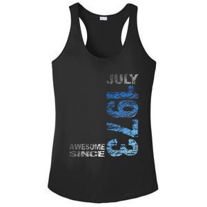 Awesome Since July 1973 50th Birthday Born 1973 Ladies PosiCharge Competitor Racerback Tank