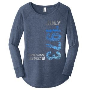 Awesome Since July 1973 50th Birthday Born 1973 Women's Perfect Tri Tunic Long Sleeve Shirt