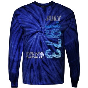 Awesome Since July 1973 50th Birthday Born 1973 Tie-Dye Long Sleeve Shirt