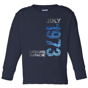 Awesome Since July 1973 50th Birthday Born 1973 Toddler Long Sleeve Shirt