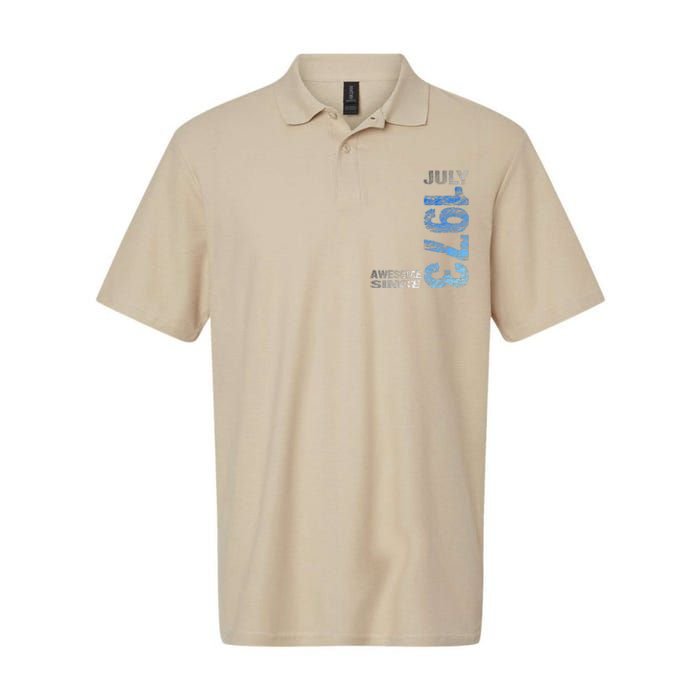 Awesome Since July 1973 50th Birthday Born 1973 Softstyle Adult Sport Polo