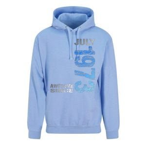 Awesome Since July 1973 50th Birthday Born 1973 Unisex Surf Hoodie