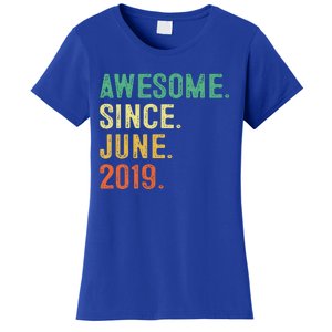 Awesome Since June 2019 4th Birthday Gift 4 Year Old Women's T-Shirt