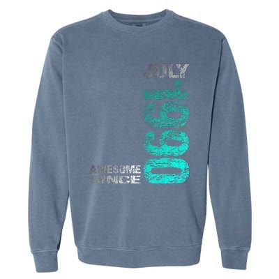 Awesome Since July 1990 33th Birthday Born 1990 Garment-Dyed Sweatshirt