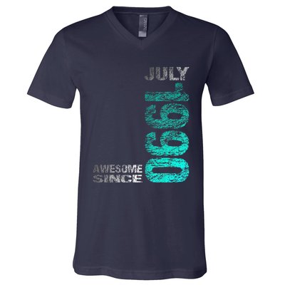 Awesome Since July 1990 33th Birthday Born 1990 V-Neck T-Shirt