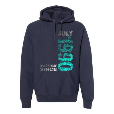 Awesome Since July 1990 33th Birthday Born 1990 Premium Hoodie