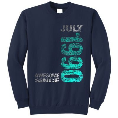 Awesome Since July 1990 33th Birthday Born 1990 Tall Sweatshirt