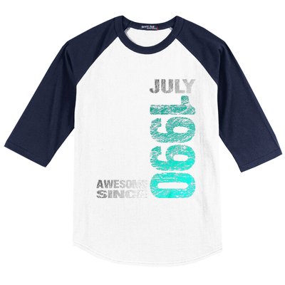 Awesome Since July 1990 33th Birthday Born 1990 Baseball Sleeve Shirt