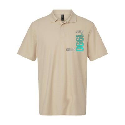 Awesome Since July 1990 33th Birthday Born 1990 Softstyle Adult Sport Polo