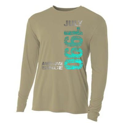 Awesome Since July 1990 33th Birthday Born 1990 Cooling Performance Long Sleeve Crew