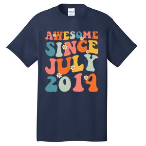 Awesome Since July 2014 Hippie Retro Groovy Birthday Tall T-Shirt