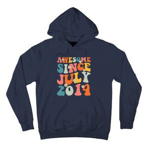 Awesome Since July 2014 Hippie Retro Groovy Birthday Tall Hoodie