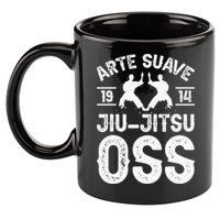 Arte Suave Jiu Jitsu Oss Brazilian Jew Jitsu 11oz C Handle Ceramic Mug