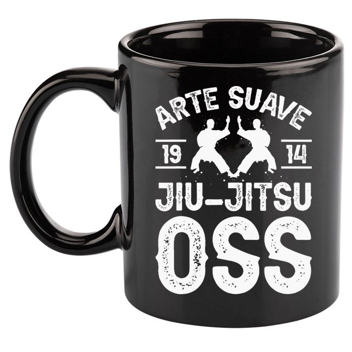 Arte Suave Jiu Jitsu Oss Brazilian Jew Jitsu 11oz C Handle Ceramic Mug