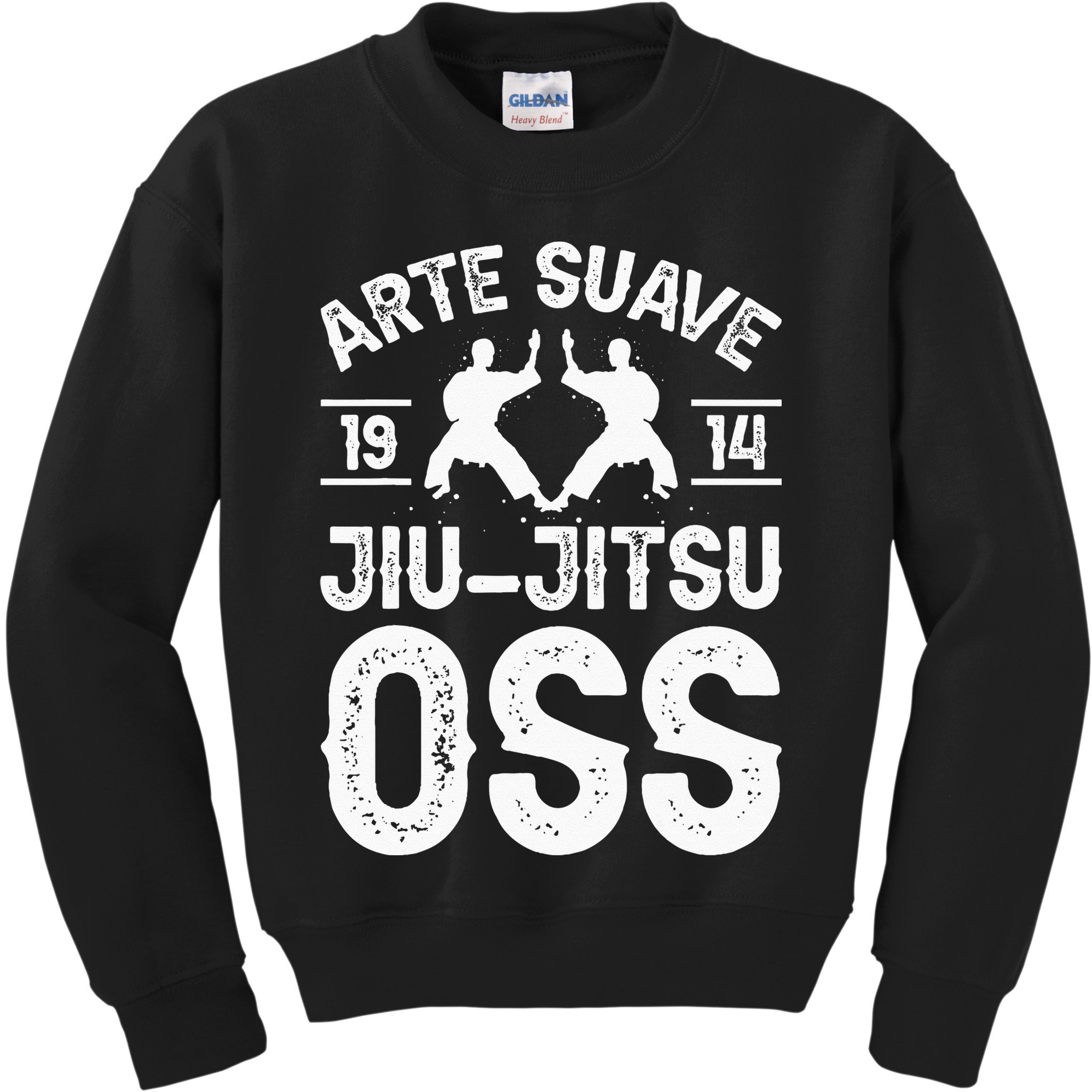 Arte Suave Jiu Jitsu Oss Brazilian Jew Jitsu Kids Sweatshirt