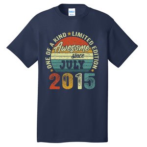 Awesome Since July 2015 8 Years Old 8th Birthday Gift Tall T-Shirt