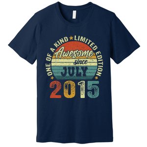 Awesome Since July 2015 8 Years Old 8th Birthday Gift Premium T-Shirt