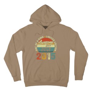 Awesome Since July 2015 8 Years Old 8th Birthday Gift Hoodie