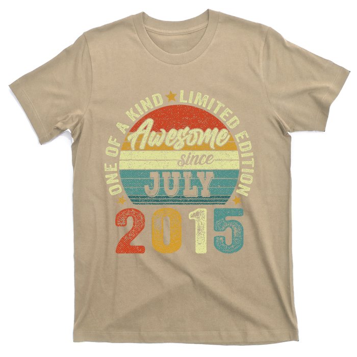 Awesome Since July 2015 8 Years Old 8th Birthday Gift T-Shirt