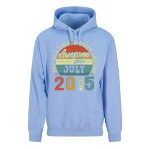 Awesome Since July 2015 8 Years Old 8th Birthday Gift Unisex Surf Hoodie